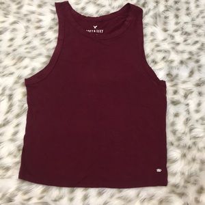 Maroon crop top